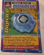 Digimon Digi-Battle Digivice Green Yellow St-60 1st Edition 1999 Bandai Vintage