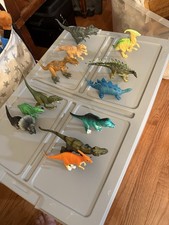 Lot of 12 Different Plastic Dinosaurs - Amazing Variety - Great Holiday Gift LN