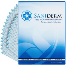 Saniderm Original Tattoo Aftercare Bandage 25 Sheets, 6 in x 8 in   Convenien...