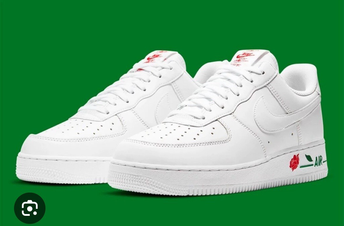 New 10 Nike Air Force 1 '07 LX Low Red Rose White Bag CU6312-100