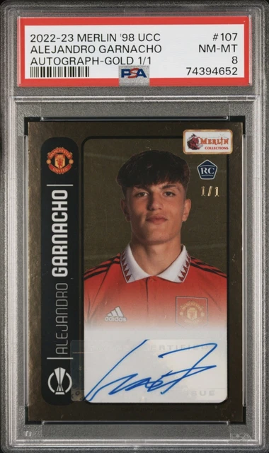 Topps Merlin Heritage 98 UCL Auto Gold Alejandro Garnacho 1/1 RC