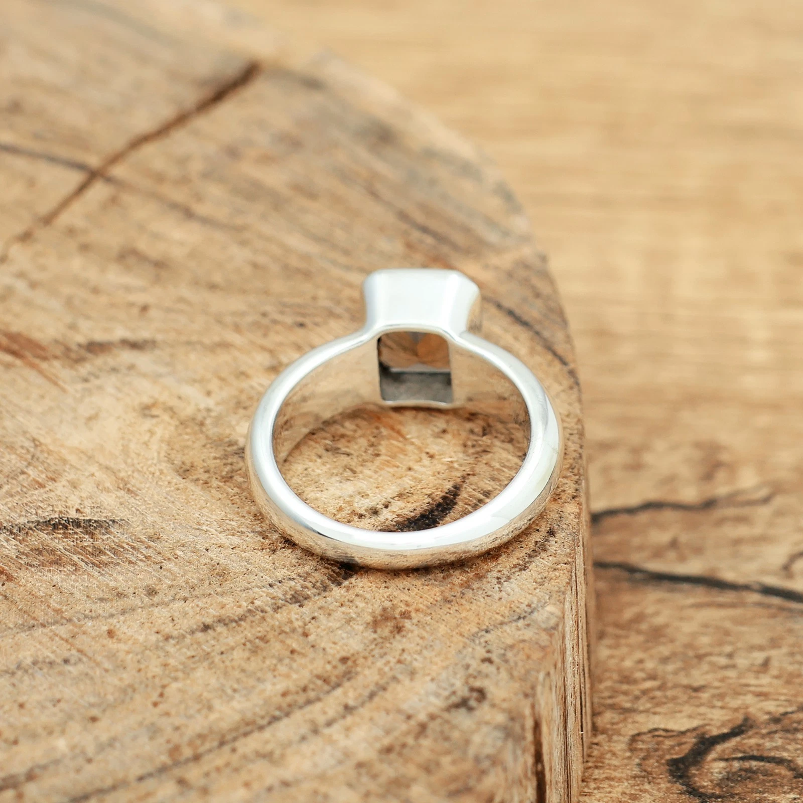 Natural Smoky Quartz Solid 925 Sterling Silver Men & Women Ring - product detail image 6