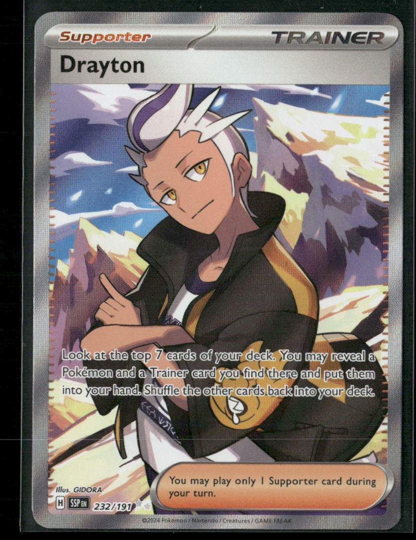Drayton Holo Ultra Rare SV08: Surging Sparks 232/191 NM