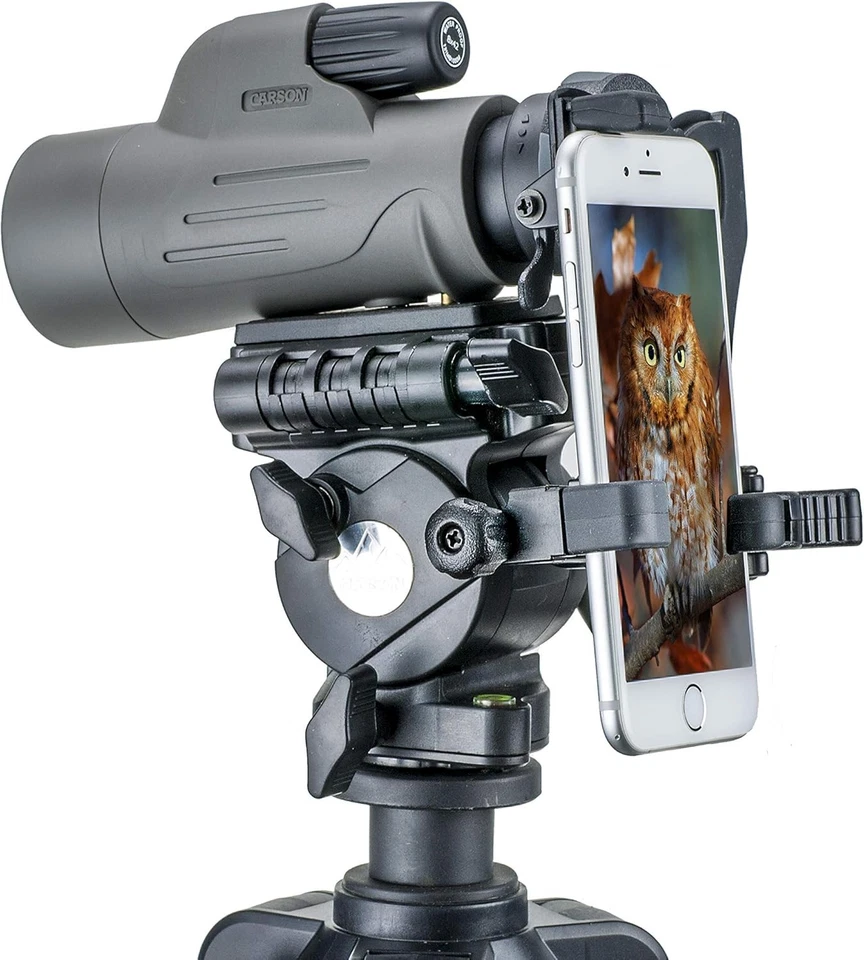 Carson MonoPix Smartphone Digiscoping Adapter Bundle - 8x42mm Waterproof Mono - Image 3 of 4