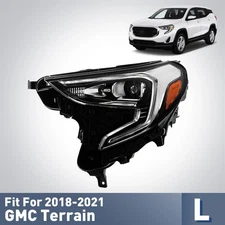 For 2018-2021 GMC Terrain HID/Xenon Headlight W/LED DRL W/O Bulb Driver Side