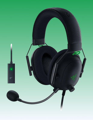 Razer Blackshark V2 + Usb Sound Card Multi Platform Wired Headset - NEW SEALED