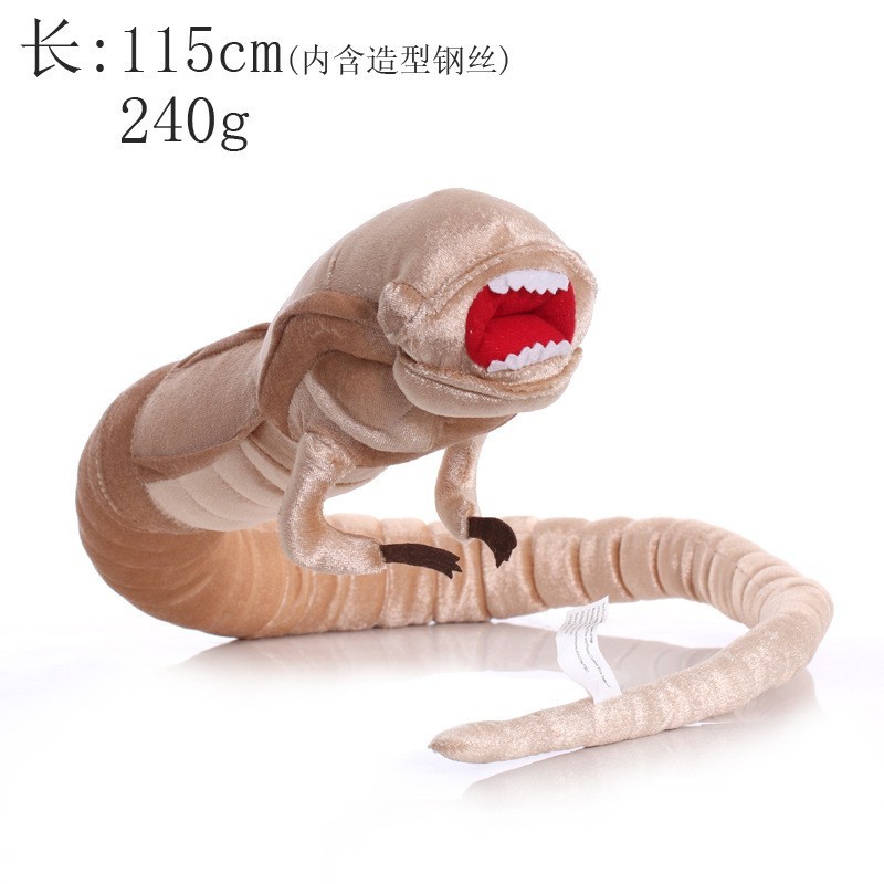 Giant Xenomorph Style Plush - 110cm Chestburster & 50cm Facehugger