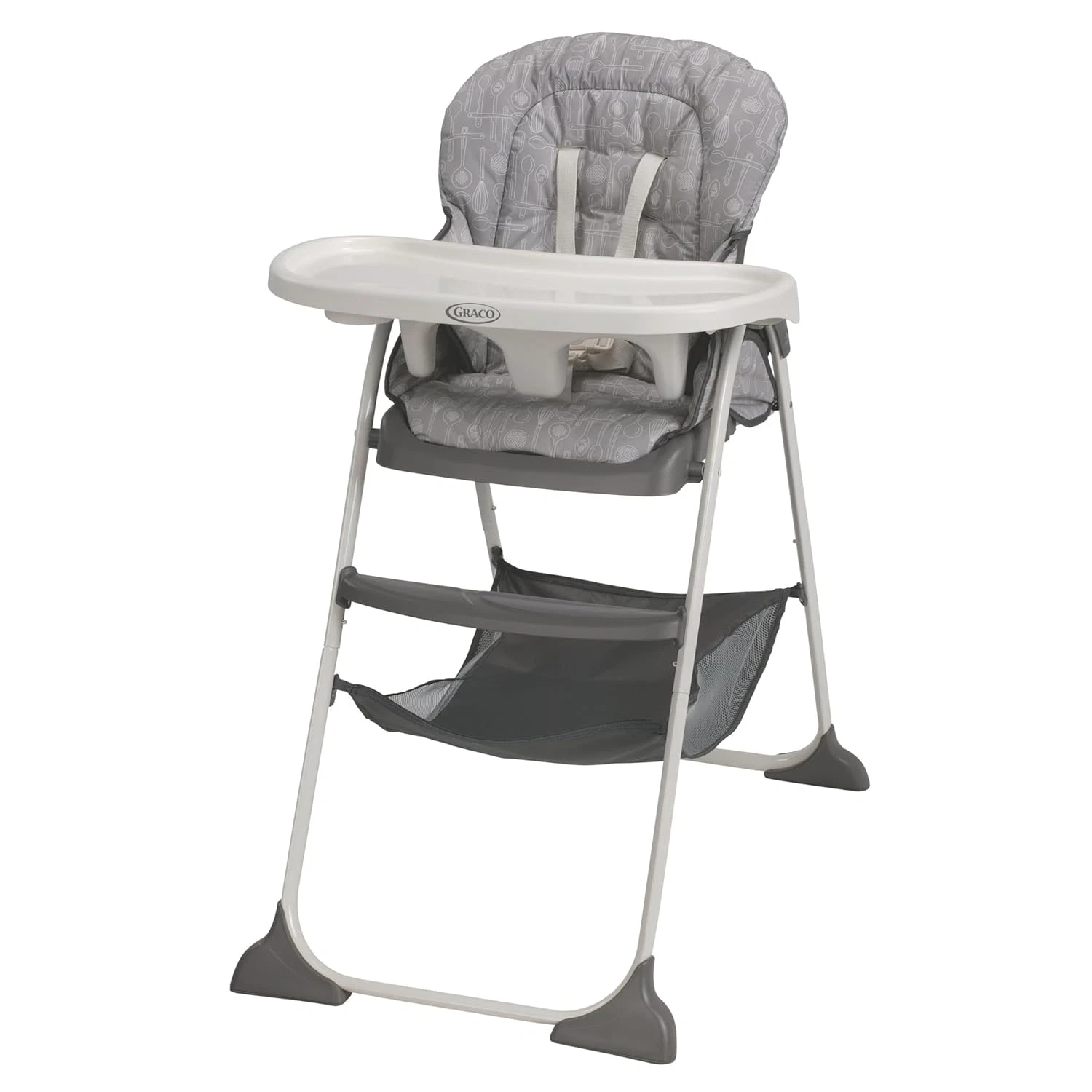 Slim Snacker High Chair, Ultra Slim, Fast-Folding, Multiple Recline Positions, C