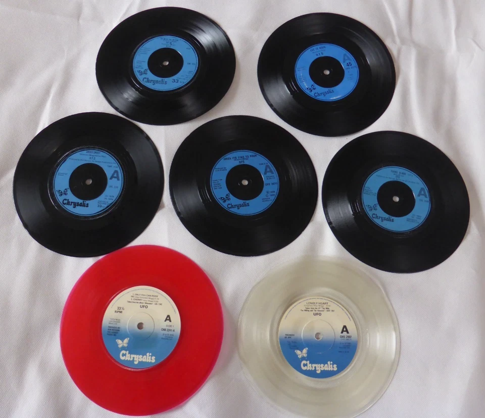 Lot: 7 X 7" UFO Vinyl -LONELY HEART/YOUNG BLOOD/LET IT RAIN/DOCTOR DOCTOR ETC Foto 3 de 4
