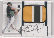 2017 National Treasures Rookie Materials Signatures 48/99 Renato Nunez Auto 0j4n
