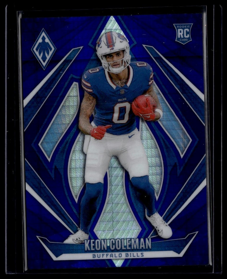 2024 Panini Phoenix #213 Keon Coleman Blue Hyper #/70