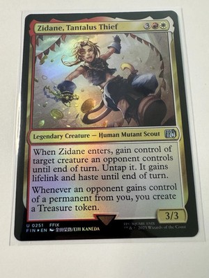 Zidane, Tantalus Thief (FOIL)   Final Fantasy   Magic The Gathering (mtg)