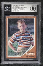 BAS 2018 Topps Archives The Sandlot Tommy Timmons #SL-TOM BGS Authentic Auto ow6