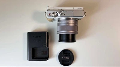Canon EOS M10 Mirrorless Camera with EF-M 15-45mm Lens Lightweight Kit - Image 1 of 4