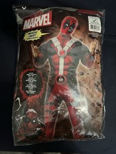 Marvel Deadpool Costume Adult Medium Padded Chest, With Mask  Belt