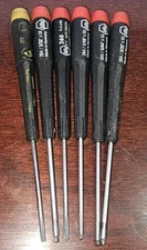 Wiha Hex-Allen/Slotted Precision Screwdriver Set of 6 - Germany 264, 260, 272