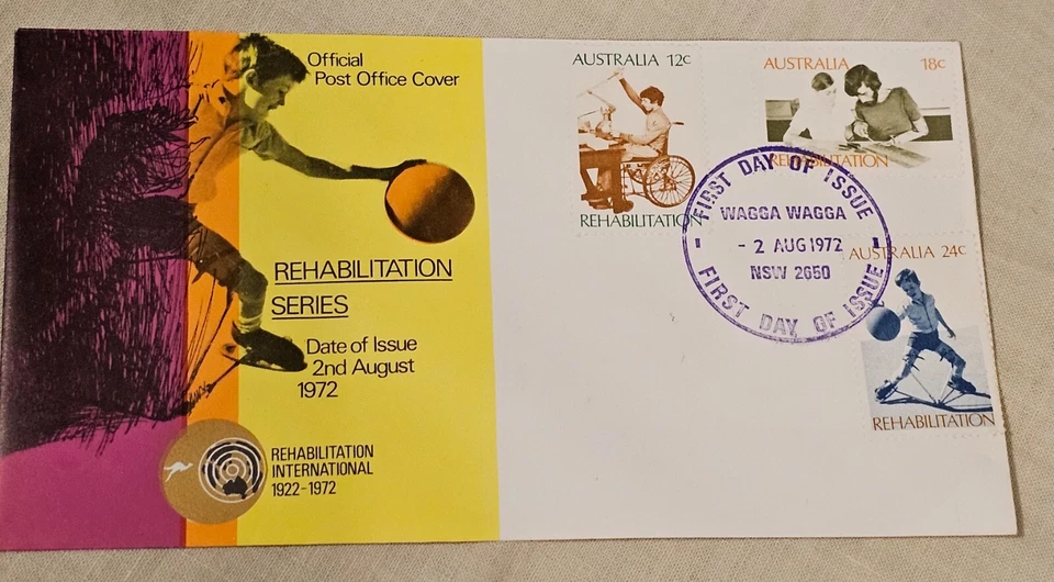 1st Day Issue Rehabilitation Series Rehabilitation International 1922-1972 - Image 3 of 4