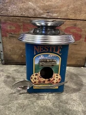 Handmade Birdhouse from Recycled, Repurposed Material Metal Hinge And Spoon Tin