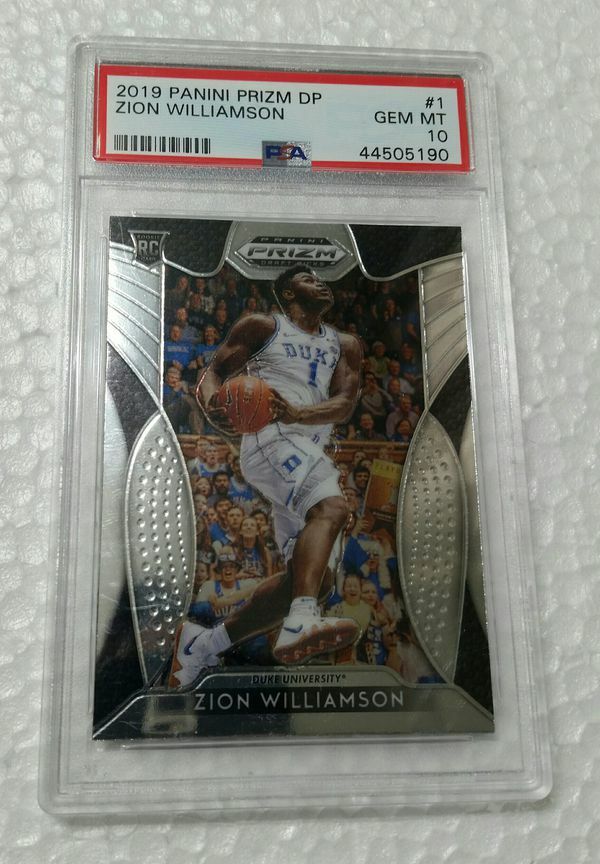 ZION WILLIAMSON 2019 Panini Draft Picks DP #1 Rookie RC PSA 10 GEM MINT