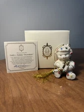 Lenox 2003 Ornament  Teddy’s Holiday Decorations  With Coa And Box #6