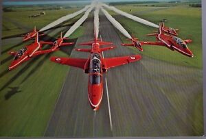 Giant Size Postcard The RAF Acrobatic Team OS213 The Red Arrows