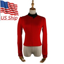 Discovery Season 2 Starfleet Nhan Red Uniform Pin Top Shirts Costumes Suits