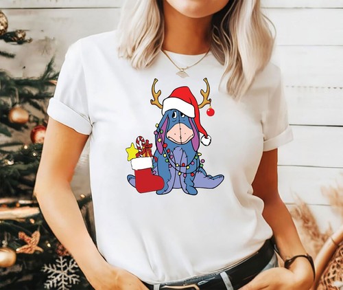2024 Weihnachten Unisex Tshirt, Night before Christmas Familienfeier, Dunky - Bild 2 von 5