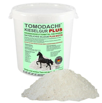 Kieselerde Plus Biotin Pferd Futterzusatz reich an Silizium Biotin Mineralien 1L