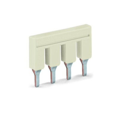 2pcs WAGO 2006-404 Push-in Type Jumper Bar 4-Way Insulated Light Gray New