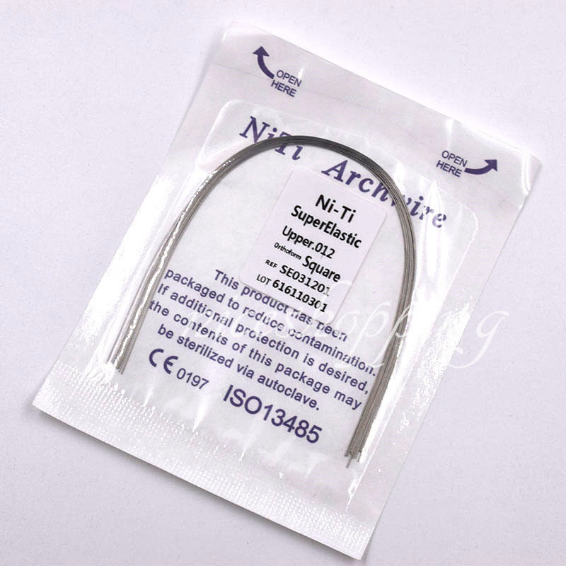 10 Pcs U/L Dental Ortho Super Elastic Niti Arch Wire Round  Ovoid/Natural/Square