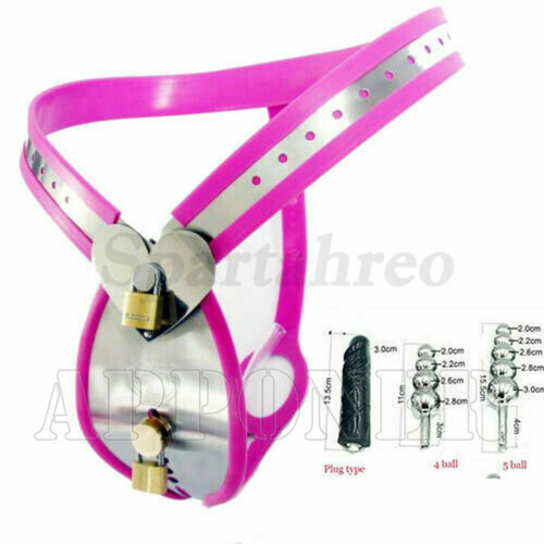 Sissy Male Stainless Steel Lockable Chastity Belt Device Pants Lock