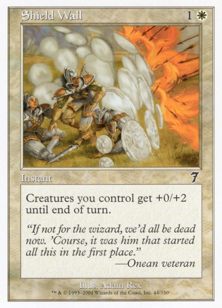 SHIELD WALL 44/350 7TH SEVENTH MTG MAGIC LP X2 (yourdeckbuilder)