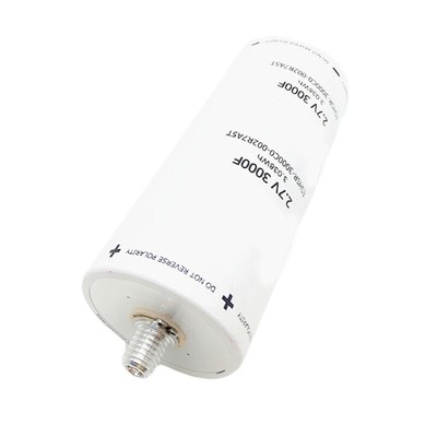 White 2.7V3000F Super Capacitor Long Foot LowESR High Frequency Ultracapacitor