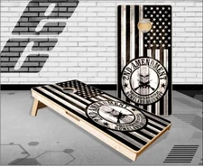 2nd Amendment Flag Wood Cornhole Boards Bean Bag Toss Game