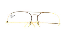 Rayban Baush Lomb 145 Eyeglasses Frame Men 80s Vintage Gold