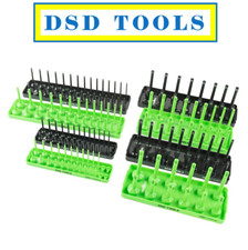 DSD TOOLS 6pc Socket Tray For 1/4" 3/8" 1/2" Dr Sockets Metric & SAE DS1357