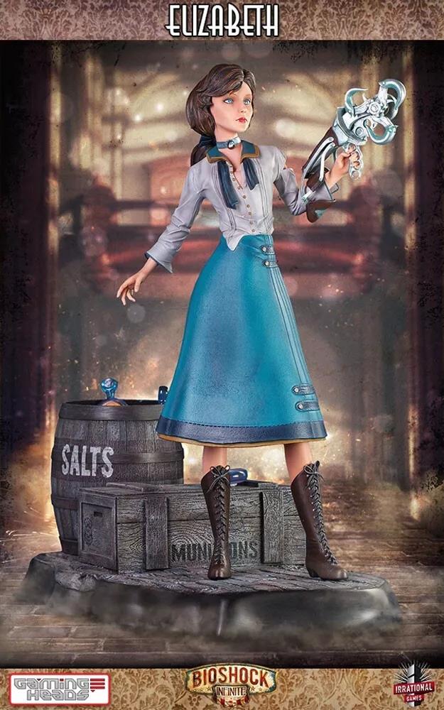 Bioshock Infinite Statue Elizabeth Gaming Heads Game Figure 18 RARE