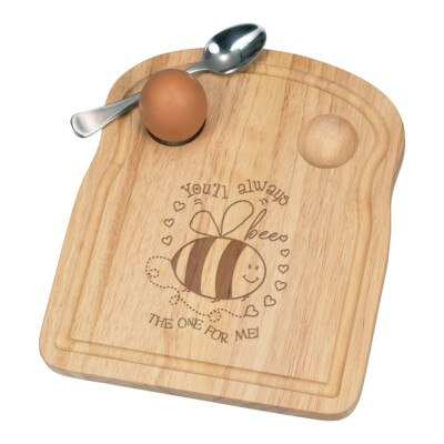 You'll Always Bee The One For Me Frühstück Dippy Eierbecher Brett lustig Valentinstag
