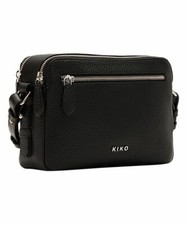 👜 IN STOCK: Crossover da donna in pelle Kiko / pelle nera di ciottoli 🏷 Nuovo con etichette $150