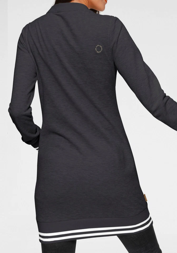 ALIFE & KICKIN Damen Sweatshirt DARLIAK Sweatkleid Long Pullover Kleid Taschen - Bild 2 von 2