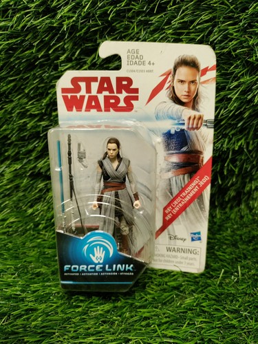 Star Wars (Force Link) - 3,75 Zoll - Rey (Jedi Training) - Sealed