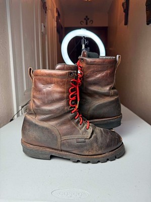 RedWing LOGGERMAX MEN'S Sz 12 INSULATED WATERPROOF SOFT TOE BOOTS