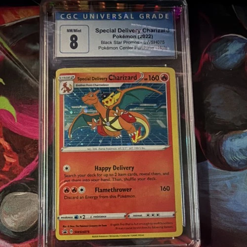 Charizard Pokémon TCG SWSH Promo CGC 8 Holo SWSH075 English 2022