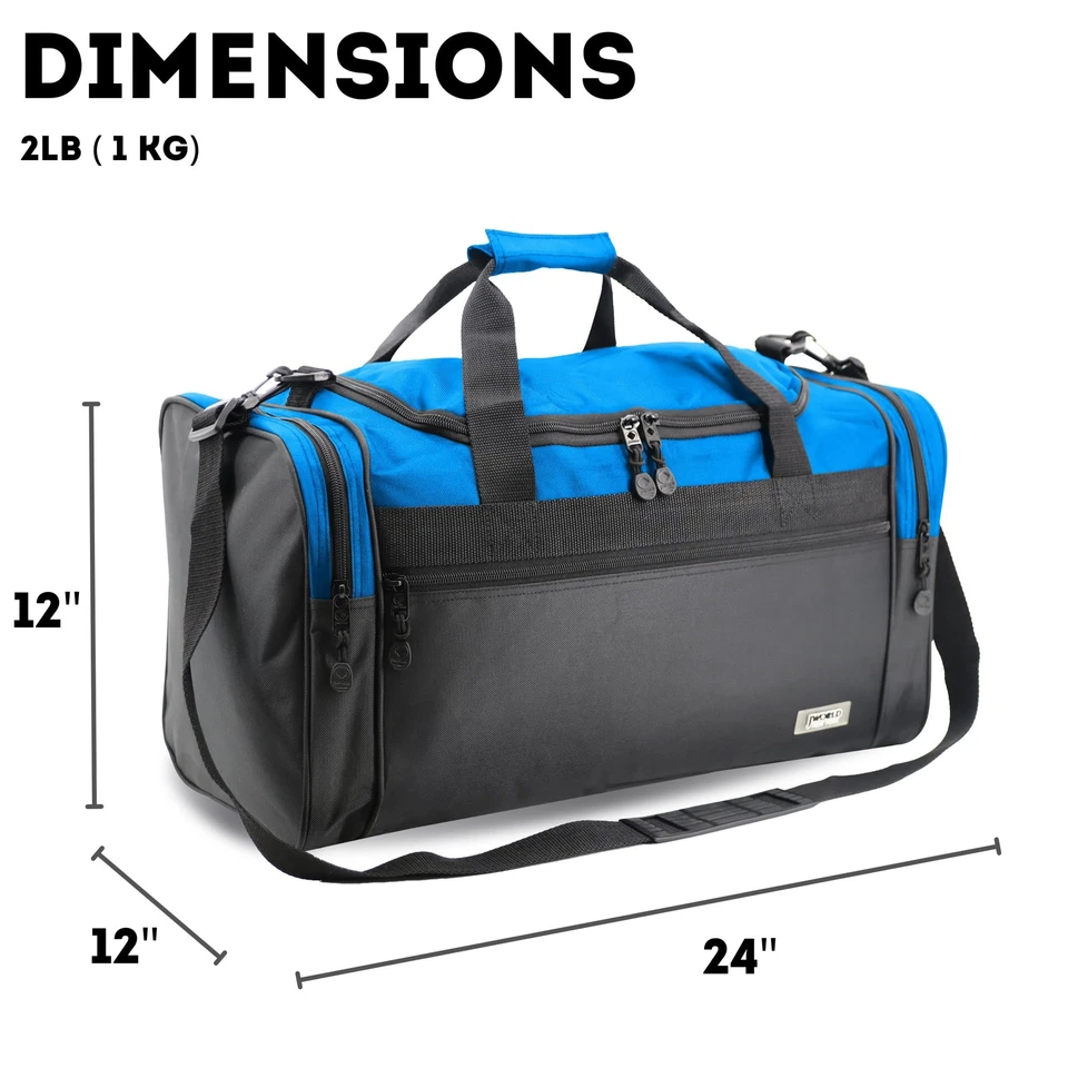 Bolsa de lona de cobre de 24 pulgadas, azul/negro, talla única Foto 4 de 4