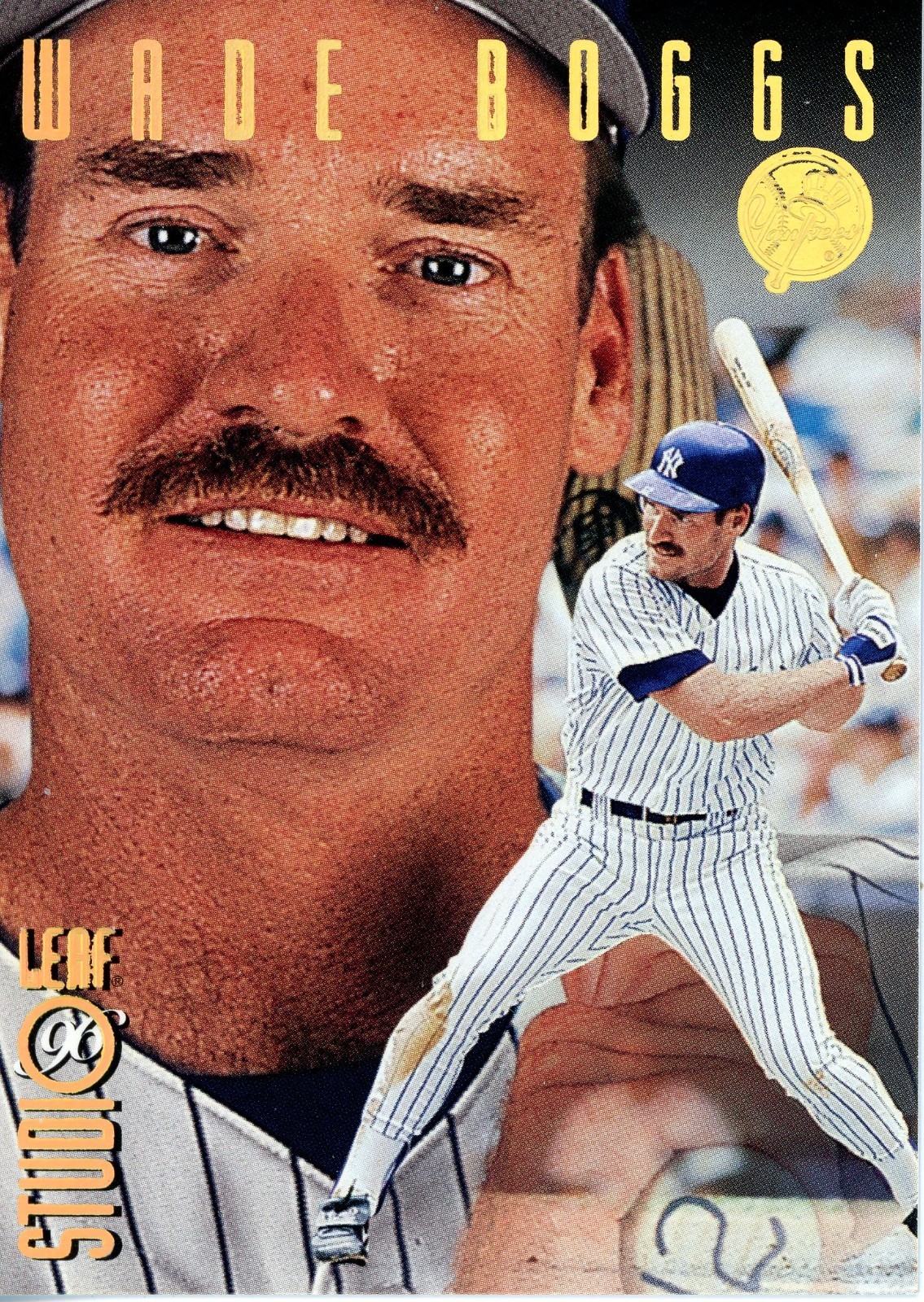 1996 Leaf Studio - Wade Boggs #46 Press Proof Gold /500