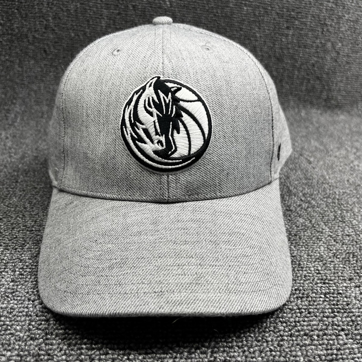 New '47 Dallas Mavericks Gray Clean Up Adjustable Hat Cap NBA Horse Logo