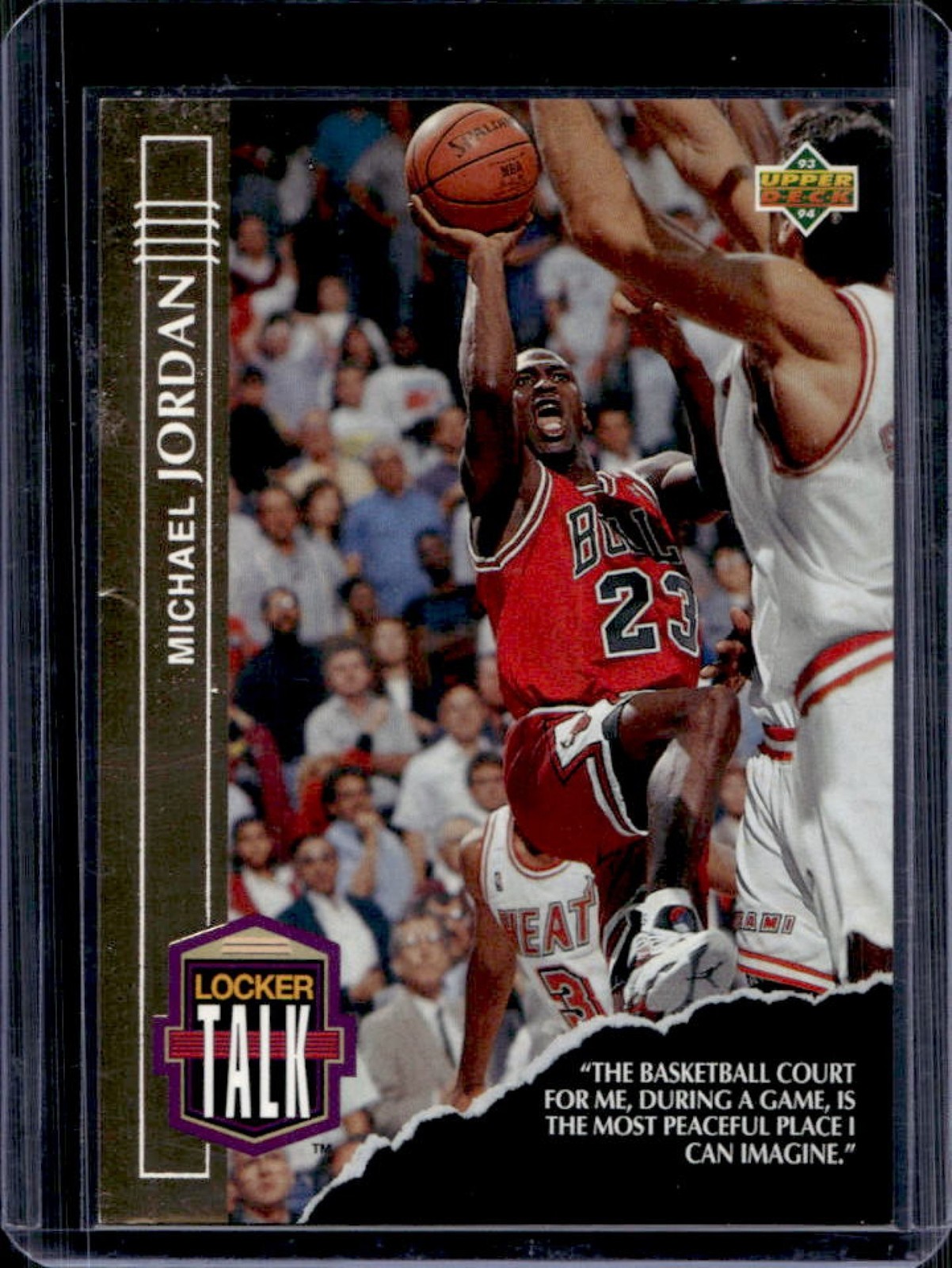 1993-94 Upper Deck Michael Jordan Locker Talk #LT1 Bulls