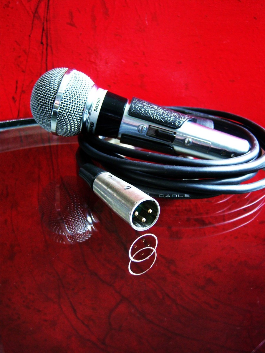 Vintage 1980's Shure Brothers 565SD Dynamic cardioid microphone w