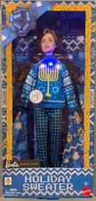 NEW IN HAND 2026 Barbie Signature LIGHT UP Holiday Sweater Hannukah Jewish Doll