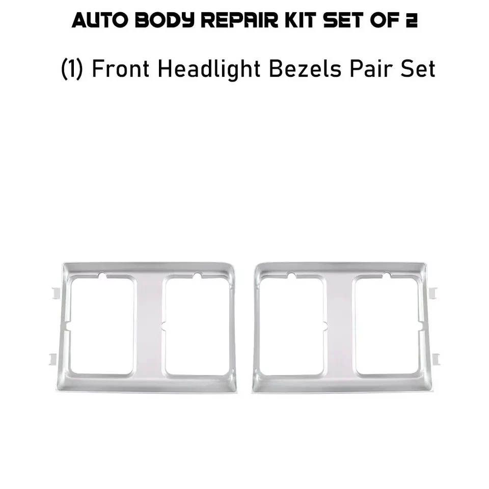Faros biseles embellecedores para camioneta Chevy GMC serie C/K 1985-1987/85-88 Suburban Foto 2 de 4